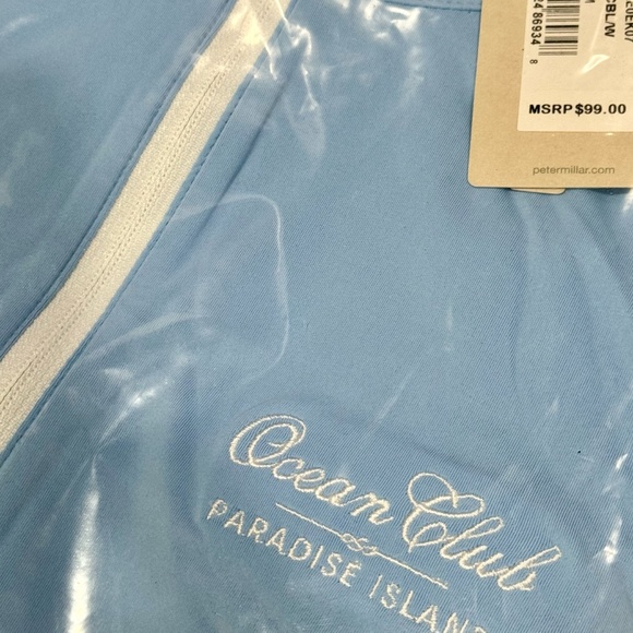 Peter Millar Women's Cottage Blue / White Lightweight Sun Comfort Base Layer - Picture 4 of 4